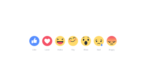 Facebook Reactions with 'Yay' icon